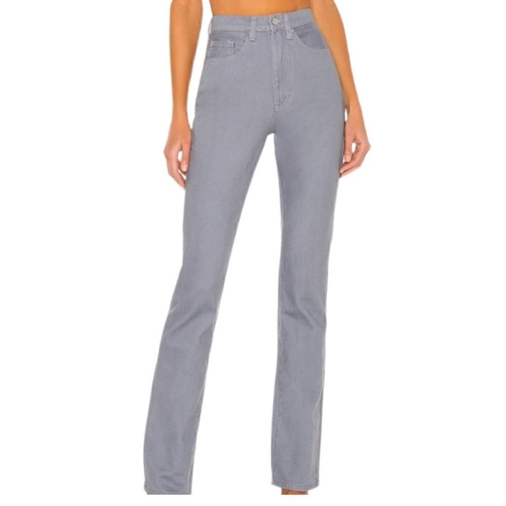 WeWoreWhat baby bootcut jeans grey blue - Picture 2 of 5